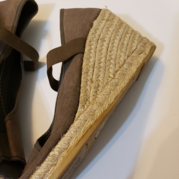 Montego Bay Club Espadrille Wedges sz 9 color gray - Picture 5 of 9